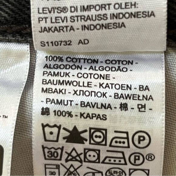 Levi's 501 Jeans in Faded Black with Snake Pocket and Button Fly Size 28 - Picture 10 of 10